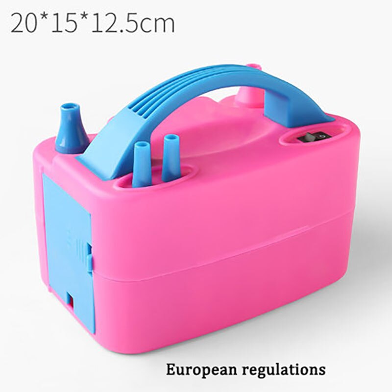 Ballon Party Elektrische Ballon Pomp Ballon Accessoires Draagbare Dubbele Nozzle Inflator Blower Ballon Partij Decoratie Benodigdheden: European regulations