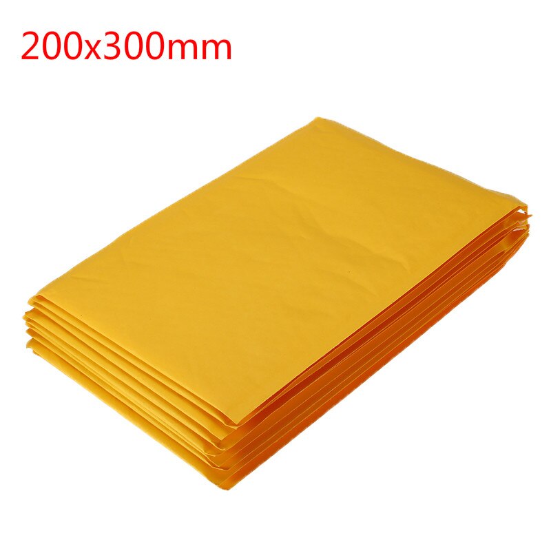 50 PCS/Lot Kraft Paper Bubble Envelopes Bags Mailers Padded Envelope With Bubble Mailing Bag: 200x300mm