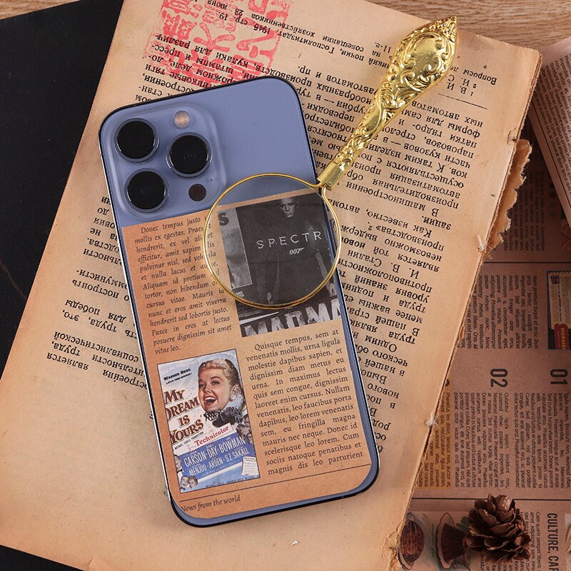 12Pcs Vintage Newspaper Lady Photo Craft Paper Stickers Retro Poster DIY Scrapbooking Material Stickers