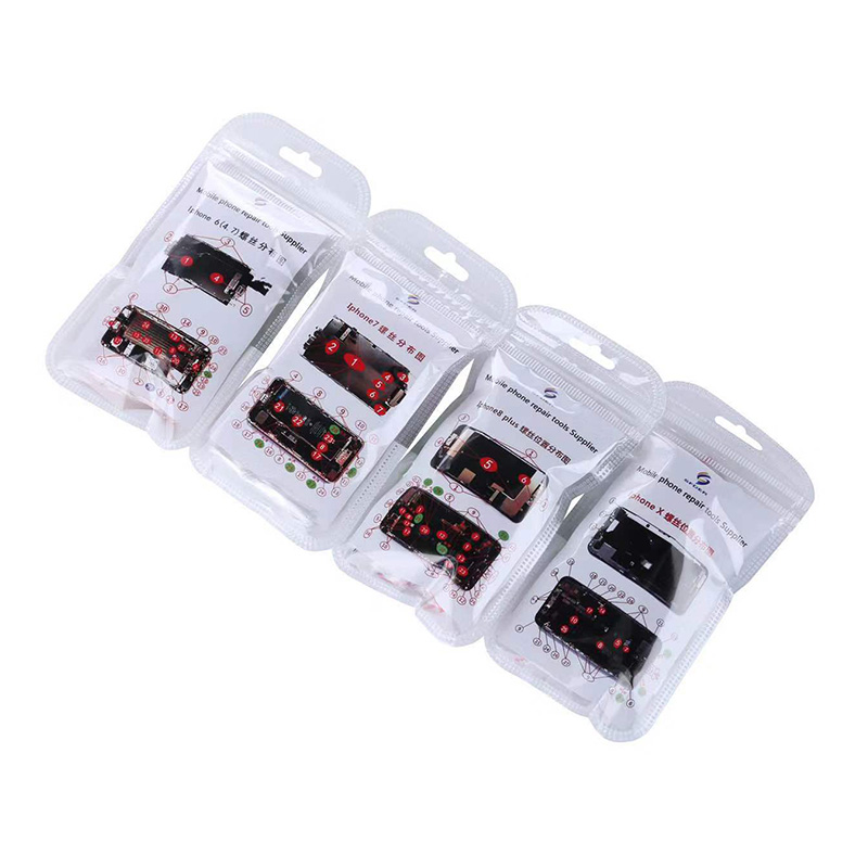 Full Screw Set for iPhone XS XSMAX XR X 6SP 6S 6P 6 Repair bolt Complete Kit Replacement Parts Screws Fix phone Accessories