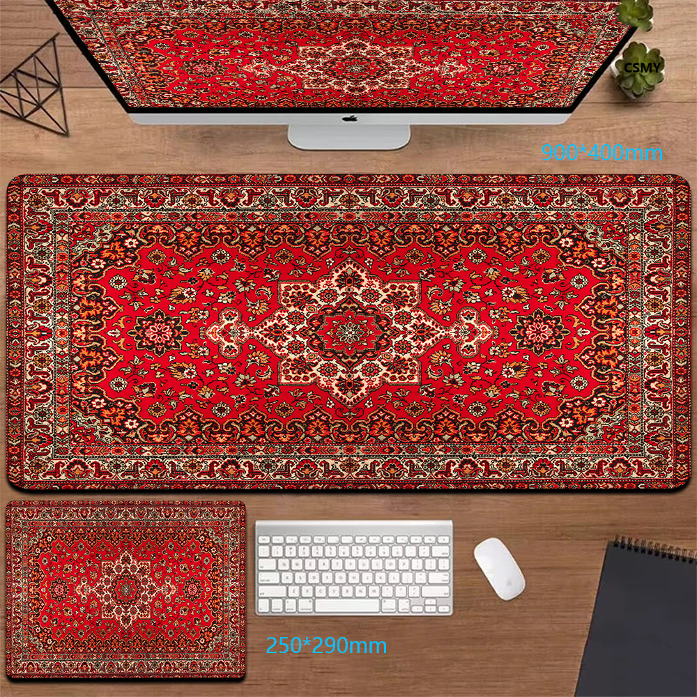 Persian Mouse Pad Large Xxl Big Office Carpet Mouse Mats Gamer Rug Desk Mat Computer Accessories Table Pads Speed Mousepad: XS