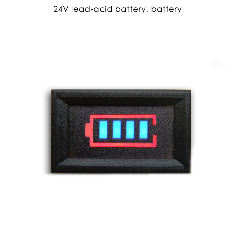 Elbil batterimåler bly-syre og lithium-ion batteri batterikapacitetsindikator bord batterikapacitetsindikator: 24v