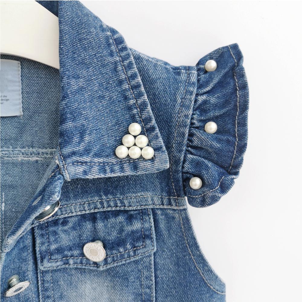 1-8t babyvest denim babe jeans jakke afslappet overtøj børnetøj forår efterår bebe tøj børn veste toldder toppe