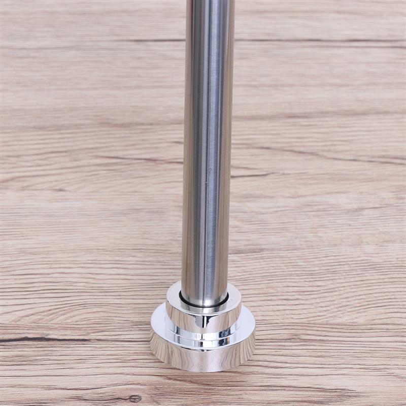 105 C190 CM Adjustable Stainless Steel Spring Tension Rod Rail For Clothes Towel Curtains Spring Telescopic Shower Curtain Rod