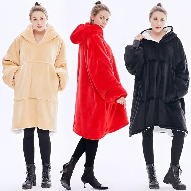 Verdikte Moederschap Vrouwen Flanel Babywearing Zwangerschap Hoodies Baby Tv Deken Gezellige Oversized Hooded Sweatshirt Multicolor