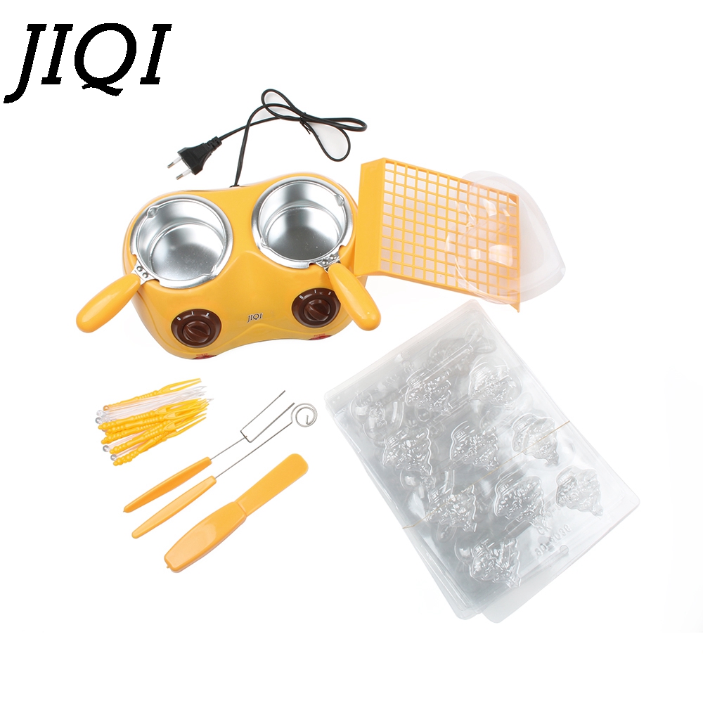 DIY 2 pots Electric Chocolate melting pot chocolate fondue chocolate fountain melter Two Pots children girl boy EU US plug