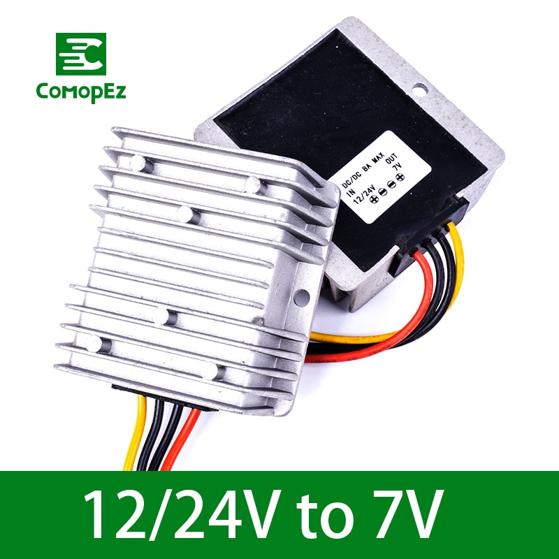Dc dc-omvormer 12v-24v to 7v 8a 10a 12a 15a 20a stapsgewijze spanningsverminderaar omvormer voor zonnepaneel-energiesysteem waterpompen