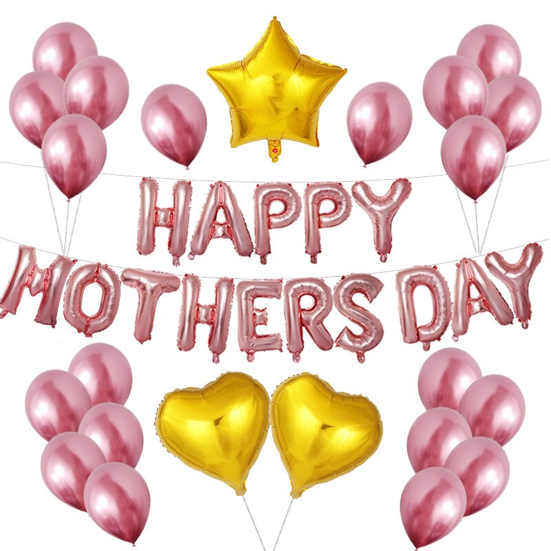 MOTHER 'S Day Decoratie Aluminium Folie Ballon Set 12-Inch Metalen Launch Ballon Kamer Decoratie MOTHER 'S Day Ballon