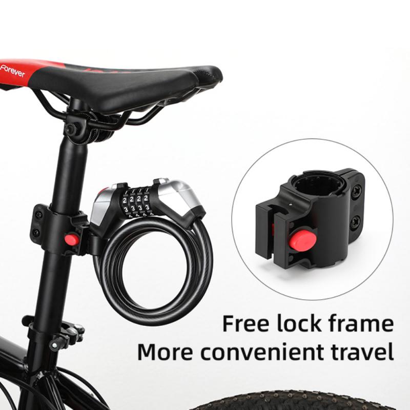 Bicycle Combined Cipher Lock Luminescence Anti-theft Lock 4-digit Password Lock Security Safety Lock Bike Cycle Accessories