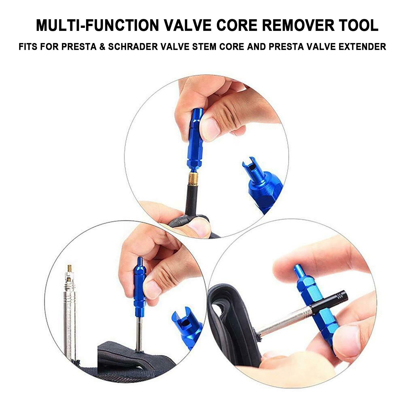 Air Core Removal Tool Bike Valve Disassembly Tool Tubeless Emergency Repair Tool Multifunction Mtb Road Bike Valve Core Remover