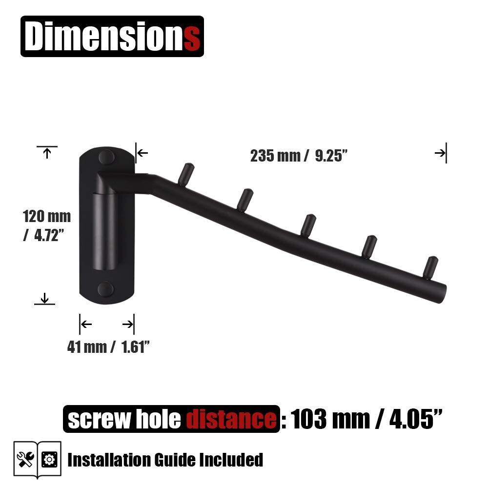 Perchero de acero inoxidable para colgar ropa, gancho de montaje en pared con brazo oscilante, resistente, para almacenamiento de ropa, para lavandería: sliver