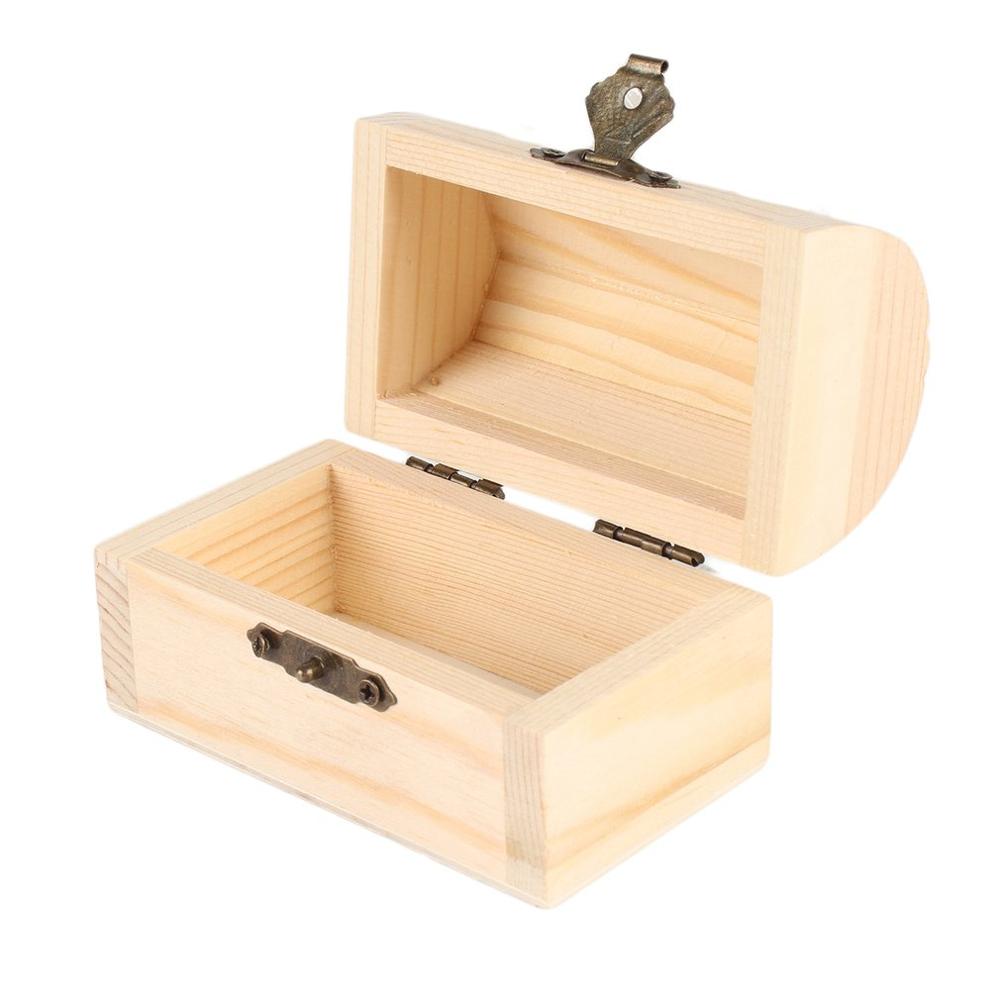 Wooden baby Kids Tooth Storage Box Wooden Treasure Chest Teeth Umbilical Lanugo Organizer Baby Save Collect Keepsakes Save: Default Title