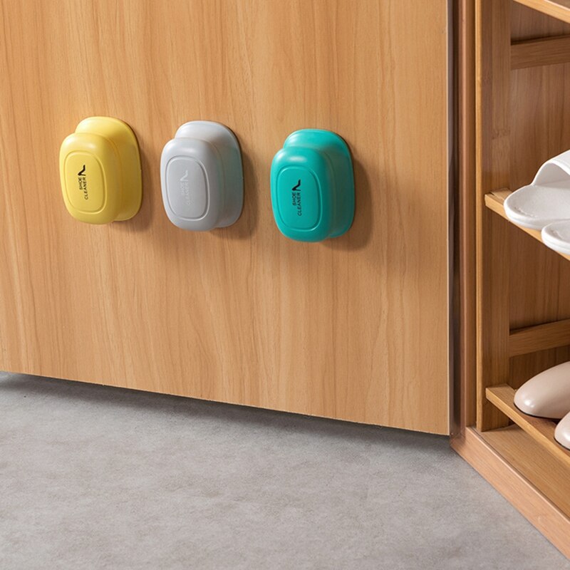 2-Sided Sponge Shoe Brush Wall portable Shoe Polish Shoe Brushes Leather Shoes Cleaner