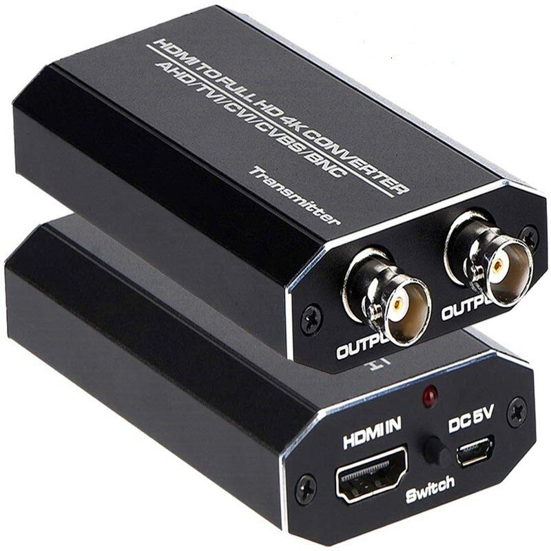 HDMI To Analog AHD TVI SDI HD Coaxial Camera Signal Converter 1080PDVR Camera CCTV Security System BNC Connector