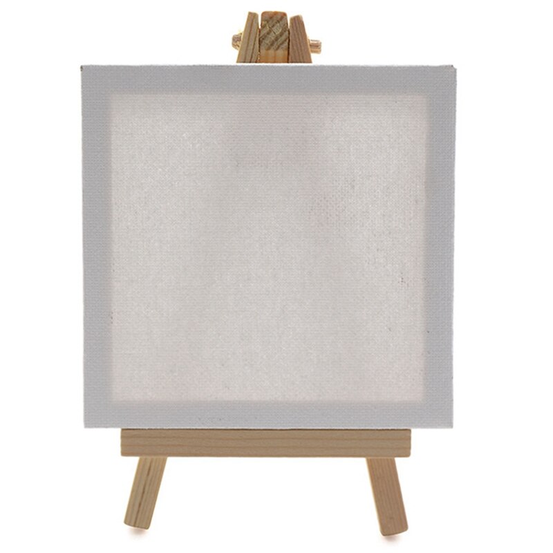 Sip Art Party Supplies, Mini Canvas and Easel, 23 Pieces, Including 10X10cm Small Painting Canvas, 8X15cm Mini Easel