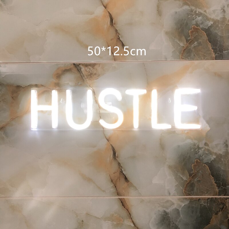 Hustle neon skilt nyhed lys store neon væg skilte til hjemmet spil værelse indretning soveværelse piger pub hotel cocktail rekreative