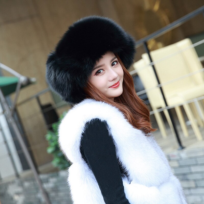 Winter Warm Faux Fur Hat Korean Hat Female Thick Comfortable Warm Ski Hat Ear Protection NYZ Shop