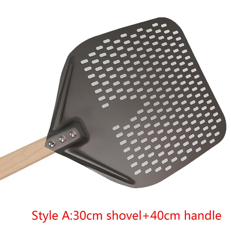 12/14 Inch Portable Oven Spatula Home Baking Pastry Tool Wooden Handle Pizza Spatula Pizza Shovel With Long Handle: A