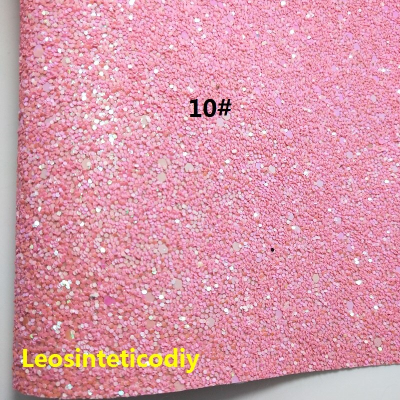 1pc 21 x 29cm syntetiskt läder, cuero sintetico chunky glitter konstläder för att göra rosetter tillbehör  t109: 10