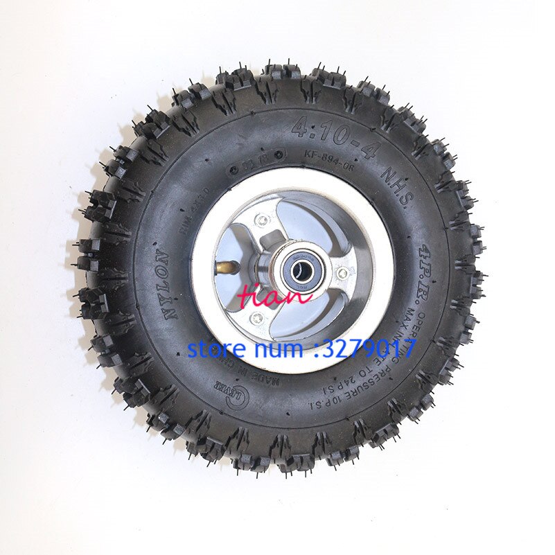 4.10/3.50-4 banden wielen 3.50/4.10-4 "Inch Velg Band Band 49cc Mini Quad Dirt Bike ATV Buggy
