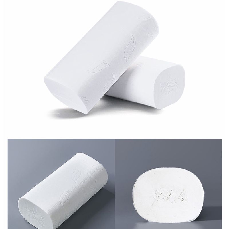 10 Rolls Toilet Paper No Fluorescent Agent Soft Stronge 4-Ply Sheets Bath Tissue 831B
