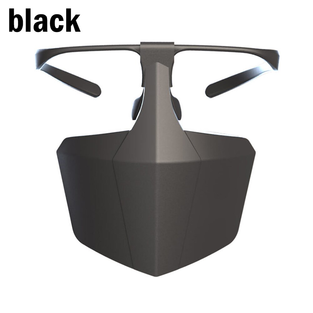 1pc Reusable Face Protection Anti Splash Spray Anti Dust Face Mouth Nose Protection For Outdoors: Black
