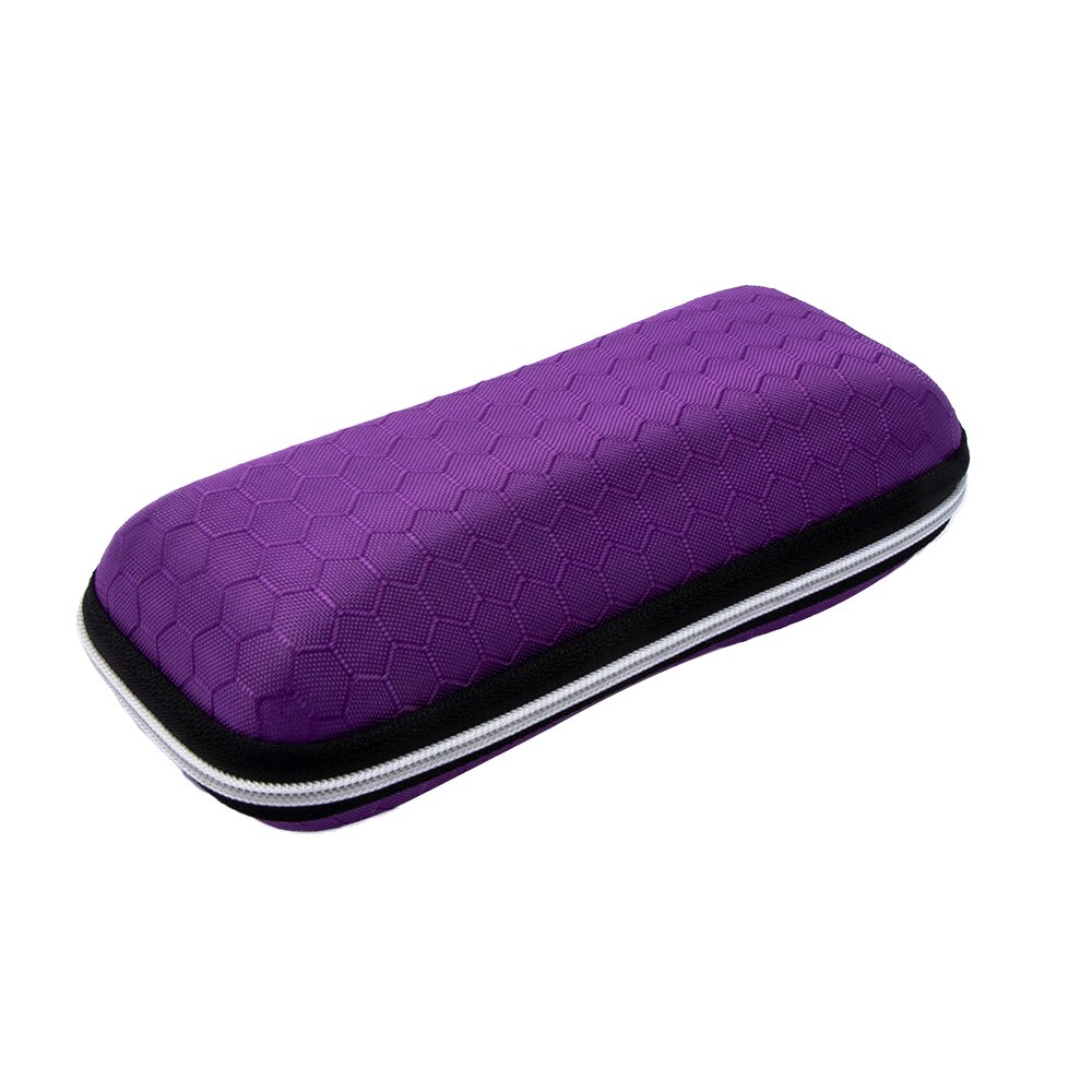 1 Stck EVA Waben aufbringen Bunte Abdeckung Tragbare Sonnenbrillen fallen Schlüsselband Reißverschluss unisex Brillen Taschen Brillen Zubehör: Violett