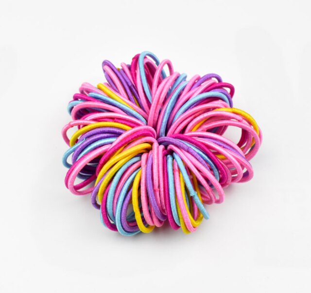 TOYANDONA 100 Haargummis Für Kleinkinder Und Elastische Haargummis Für