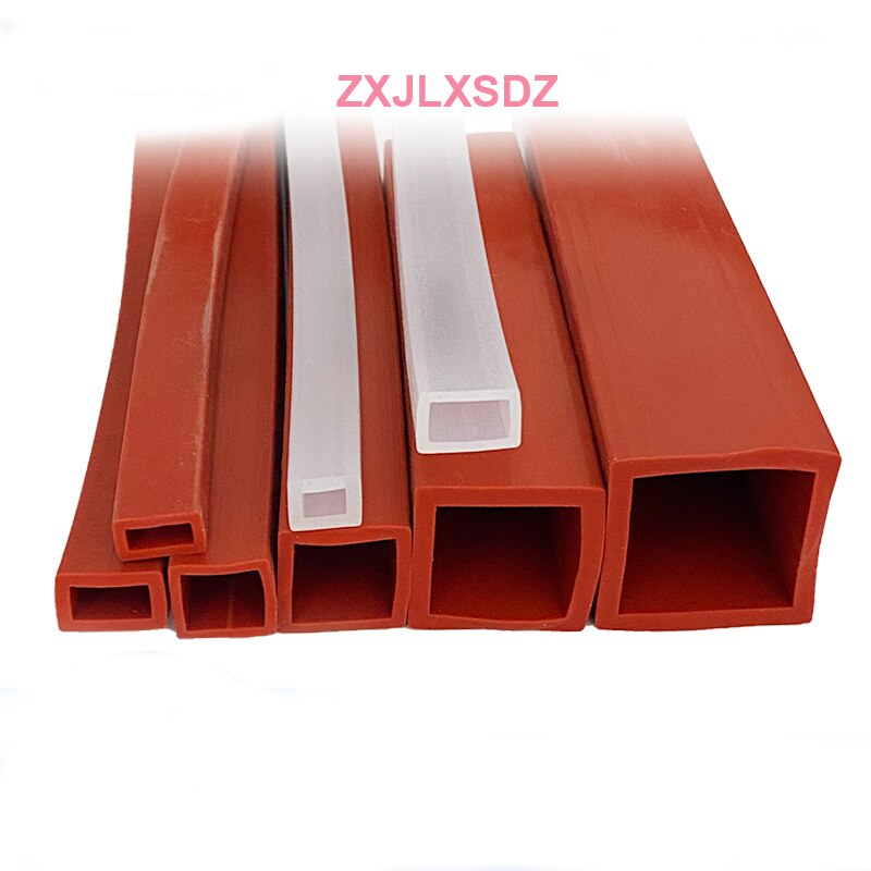 Silicone square tube sleeve high temperature resistant package profile hollow square tube silicone square sealing strip