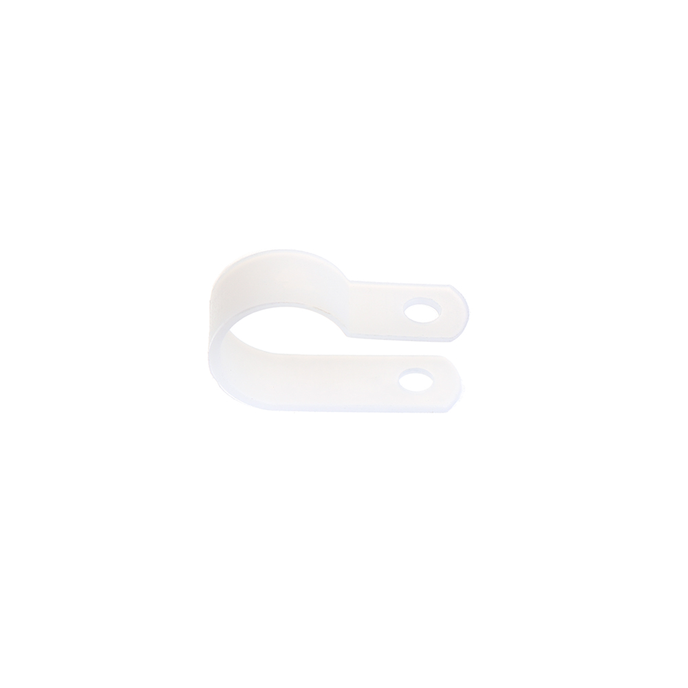 Unids/lote de Clips de plástico P, sujetadores de manguera negros, Cable duradero Tipo R, abrazadera para Cable de nilón, accesorios eléctricos, accesorios de montaje, accesorios eléctricos, 100: 5.3mm-white