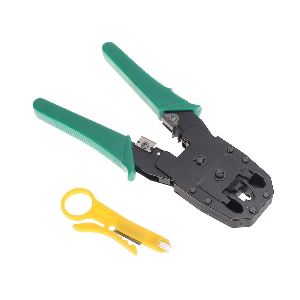 Cable Tester+Crimp Crimper+100 RJ45 CAT5 CAT5e Connector Plug Network Tool Kits