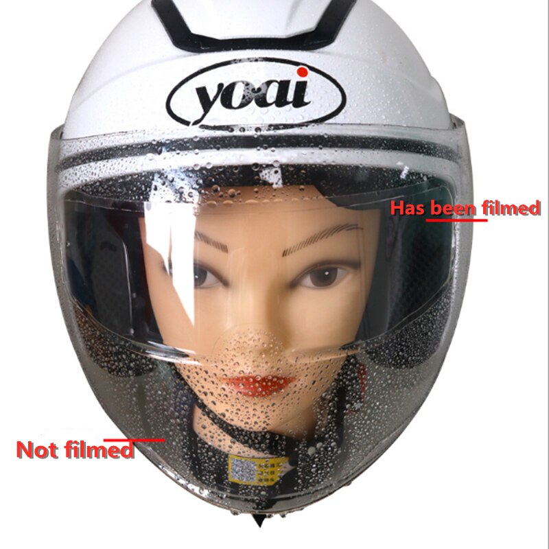 Helmet anti-fog film motorcycle helmet anti-rain film electric car helmet anti-rain film helmet anti-rain film