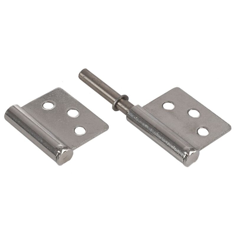 3 inch Silver Tone stainless steel 360 Degree Rotating Window Door Flag Hinge 2 Pieces