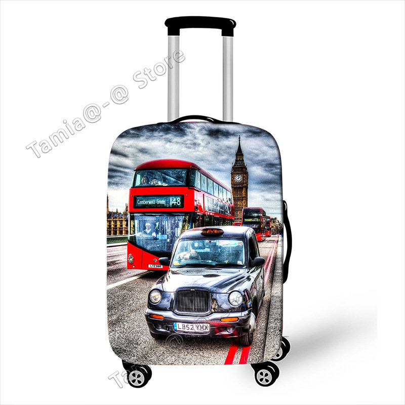 Capa protetora para mala de viagem de carro, acessórios de viagem, capa elástica contra poeira para bagagem, aplicável a mala de 18 ''-32''