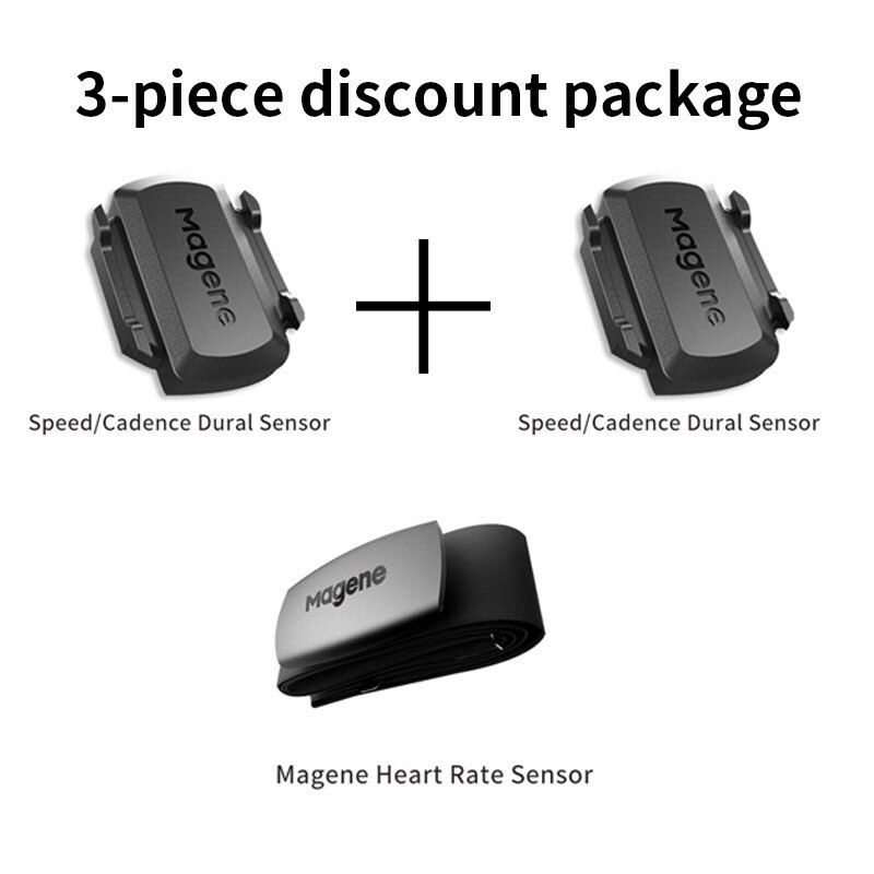 Magene S3 + Snelheid Cadanssensor Ant + Bluetooth-Compatibel Speedmeter Dual Sensor Voor Garmin Igpsport Xoss Bryton Computer: Combination 2