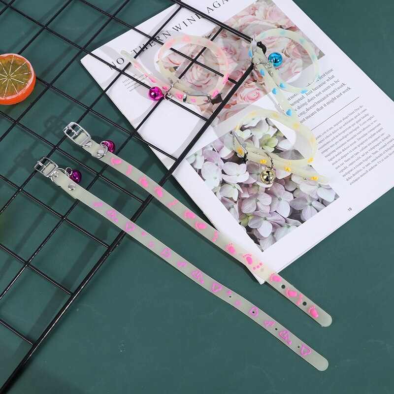 Lichtgevende hondenhalsband met bellen, lichtgevende kattenhalsband, lichtgevende hondenhalsband