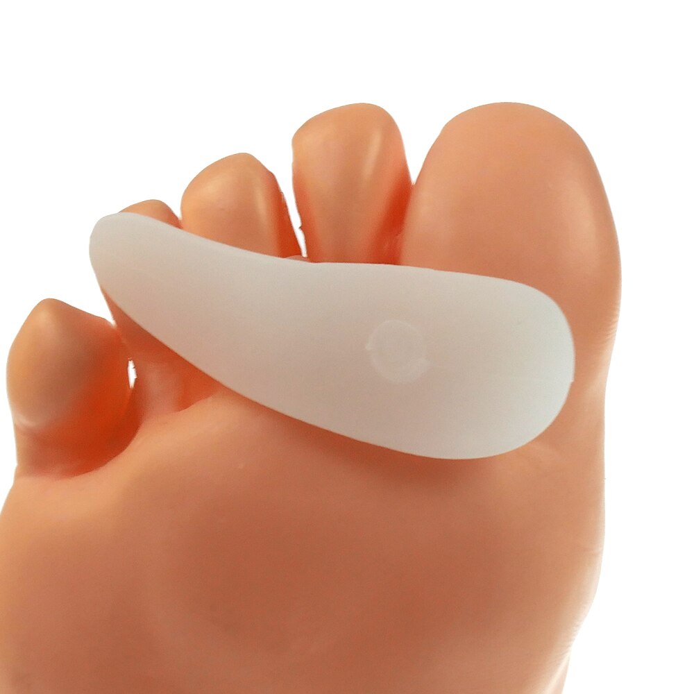 2Pcs Siliconen Gel Bunion Teen Orthesen Stijltang Separator Pijnbestrijding Voetverzorging Teen Orthese Massager Teen Voor Relief
