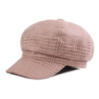XdanqinX Novelty Adult Women Retro Newsboy Caps Vintage Female Hat Multicolor Women&#39;s Brands Cap Snapback Cap: pink