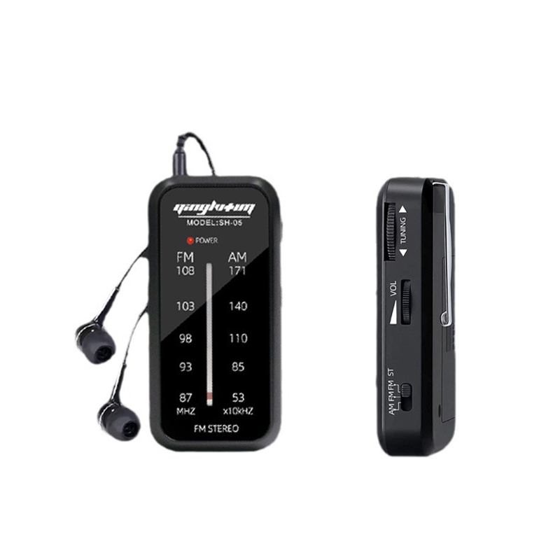 Tragbares Mini-Radio AM FM Walkman Radios Portatil Hand Stereo Musikspieler AAA-Batterien mit Kopfhörern zum Wandern 2025: Default Title
