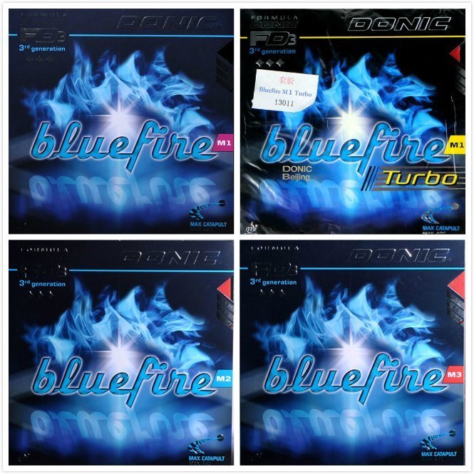 Donic Originele Blue fire M1/M2/M3 Bluefire Pips-in BLAUW SPONS Tafeltennis Rubber Sterke Spin puistjes In Ping Pong Rubber