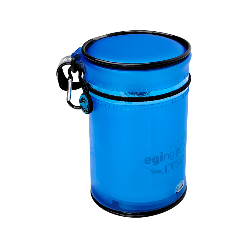 ILURE UV Aansteker Visaas Accumulator Jig Zacht Aas LED Flash Glow In Dark Operated Inktvis Licht Zeevissen Accessoires: Blauw