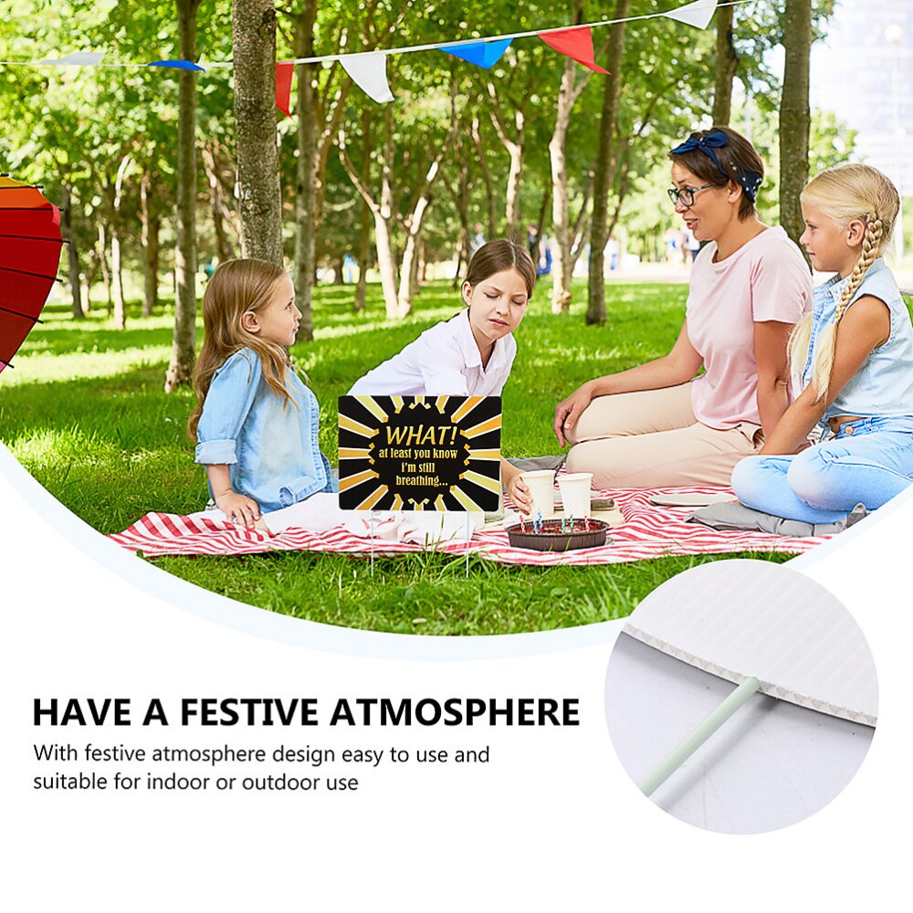 2 Pcs Outdoor Signs Birthday Yard Sign Outdoor Yard Sign for Party Lawn Outdoor