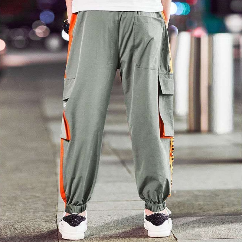 Everyin drenge bukser store drenge børne cargo bukser afslappede multi-pocket sportsbukser forår efterår teeage børn & #39 ;s lange bukser