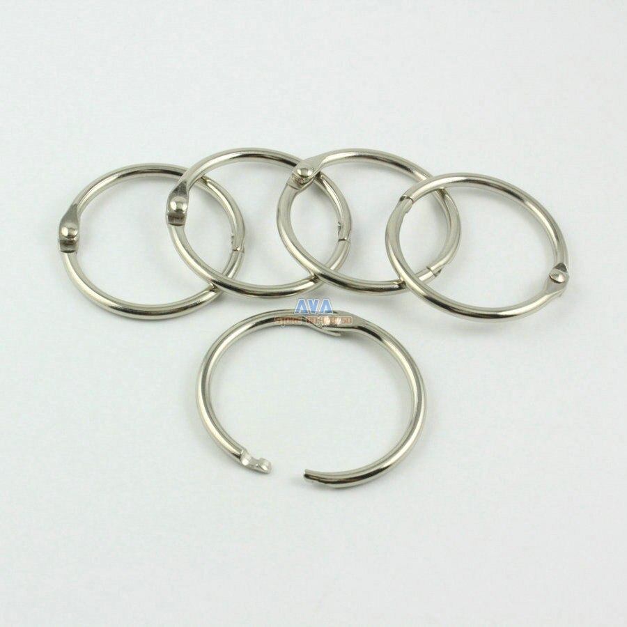 30 Pieces 32mm Metal Curtain Rings Curtain Open Rings Sliding Hook Rings