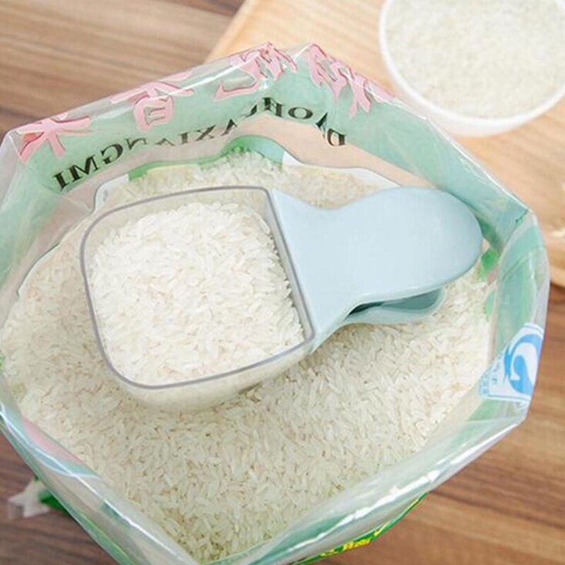 FEIGOLO cuillère à riz en tête de canard | cuillère à riz, pince à sceller transparente pelle à riz, scellage sac de riz, outils de cuisine FNS61 1 pièce