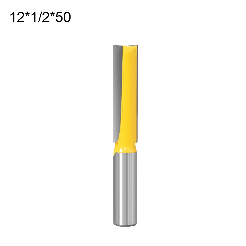 1/2 Inch 12mm Shank Straight Router Bit Woodworking Cutter Wood Cutting Tool Great Router Bit for Wood Slotting and Trimming: C
