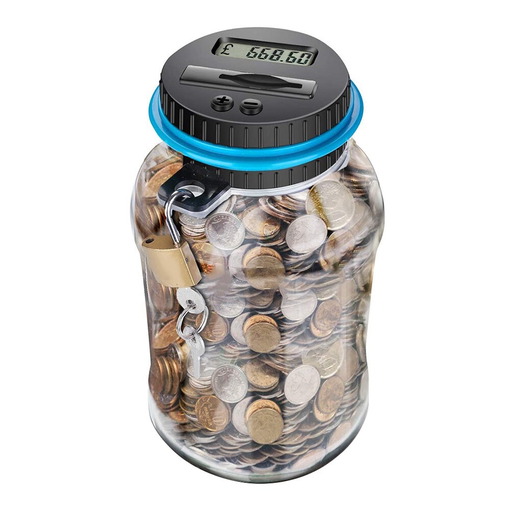 Schweinchen Bank Zähler Münze Elektronische Digital LCD Zählen Münze Krug Lagerung Kasten Münzen Lagerung Kasten Für USD Euro GBP Geld