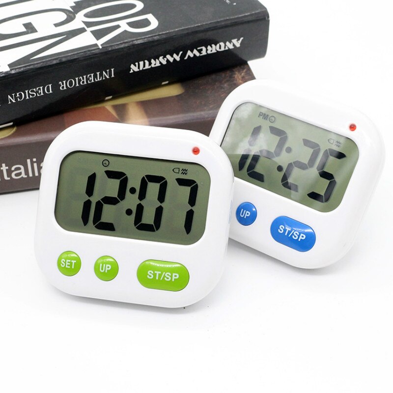 Reloj despertador de vibración para sordos, Luminova, Led, Digital, temporizador, electrónico para dulces, pantalla de escritorio, reloj para estudiantes, artilugios para escritorio