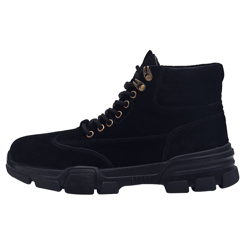 Winter herenschoenen hoge heren casual schoenen outdoor schoenen voor heren zwarte canvas schoenen heren katoenen schoenen sneeuwlaarzen 39: Zwart / 9.5