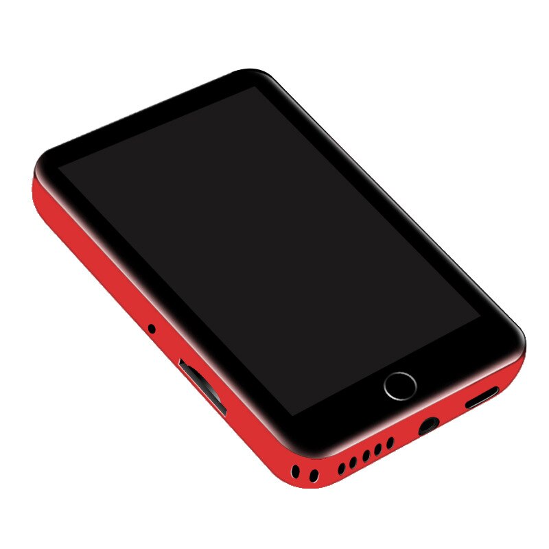 M7 Metalen MP4 Speler Bluetooth 5.0 Ingebouwde Luidspreker 2.8 Inch Grote Touch Screen Mp3 E-Book Stappenteller Opname Radio video: Rood / 8GB